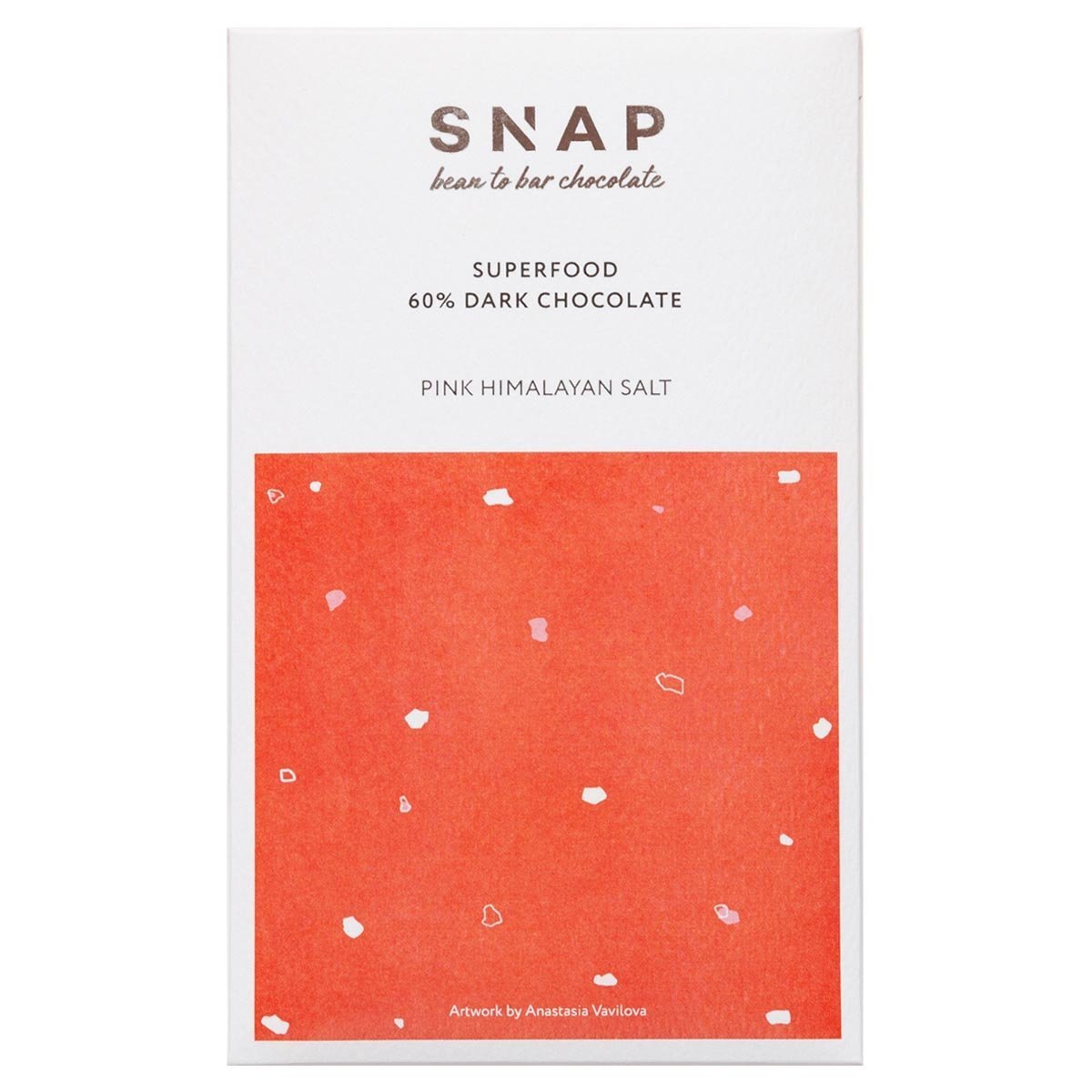 Шоколад Snap с розовой гималайской солью 60%, 50г
